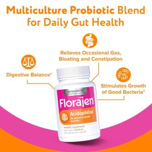 Florajen Digestion Probiotics, 60 Capsules