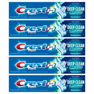 Crest Effervescent Mint Deep Clean + Whitening Complete Plus Anticavity Fluoride Toothpaste - 5.4 Ounce