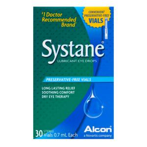 Systane Eye Drops, Lubricant, Vials