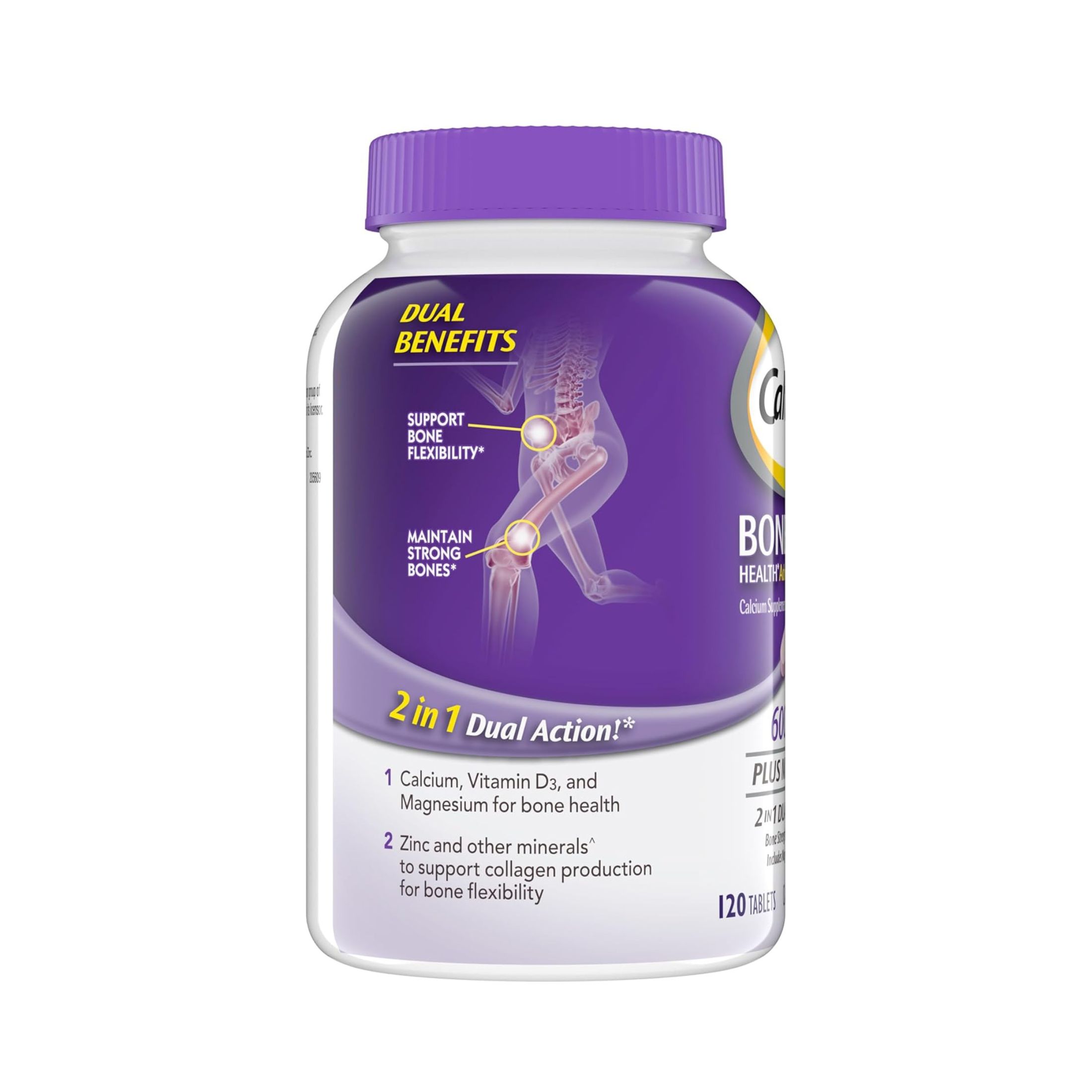 Caltrate 600+D Plus Minerals Calcium Supplement Tablets