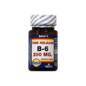 Basic Vitamins Vitamin B-6 - 60 Tabs