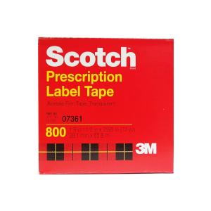 Scotch Acetate Film Prescription Label Tape Transparent,1 Roll