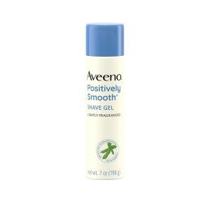 Aveeno Positively Smooth Shave Gel With Soy, Aloe & Vitamin E - Lightly Scented