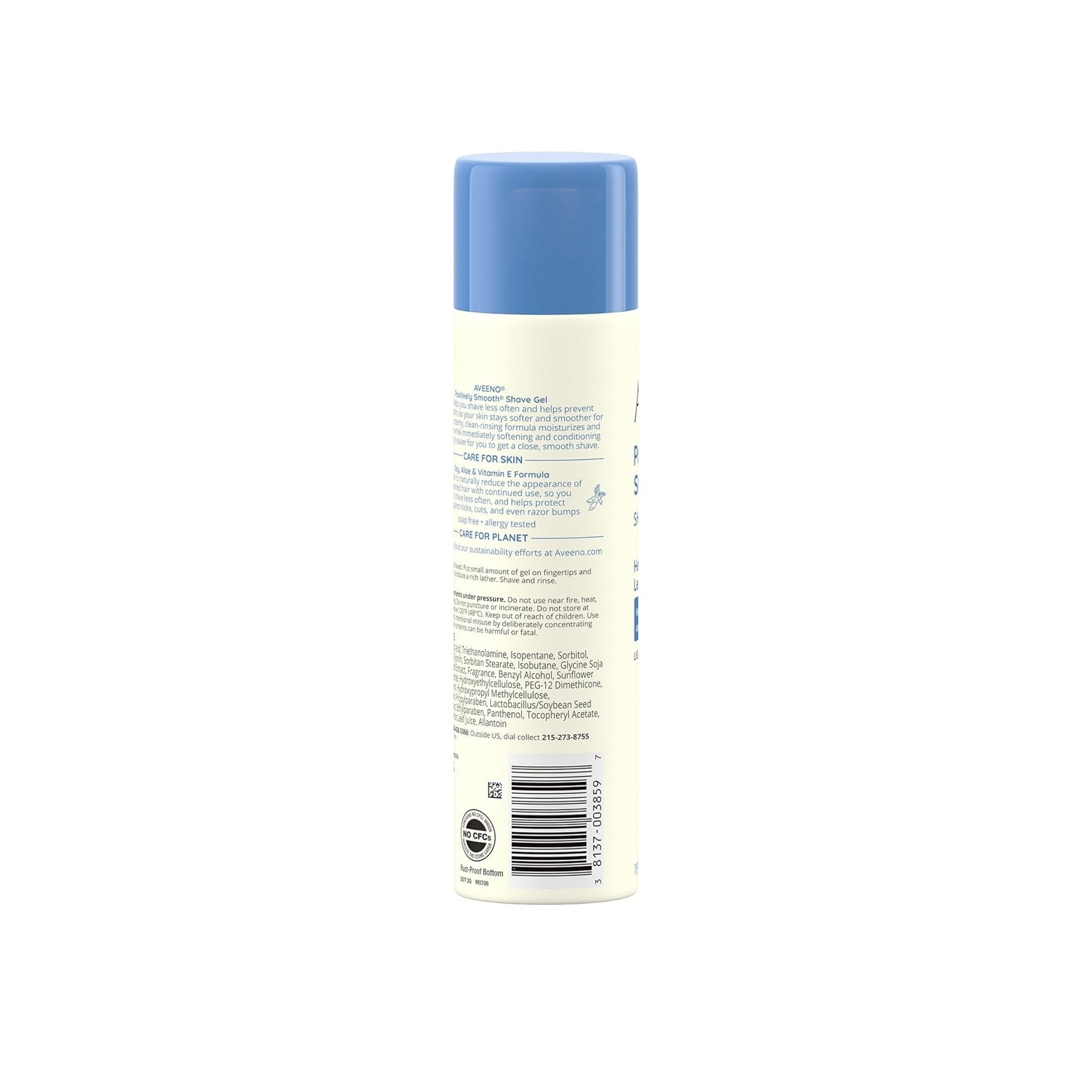 Aveeno Positively Smooth Shave Gel With Soy, Aloe & Vitamin E - Lightly Scented