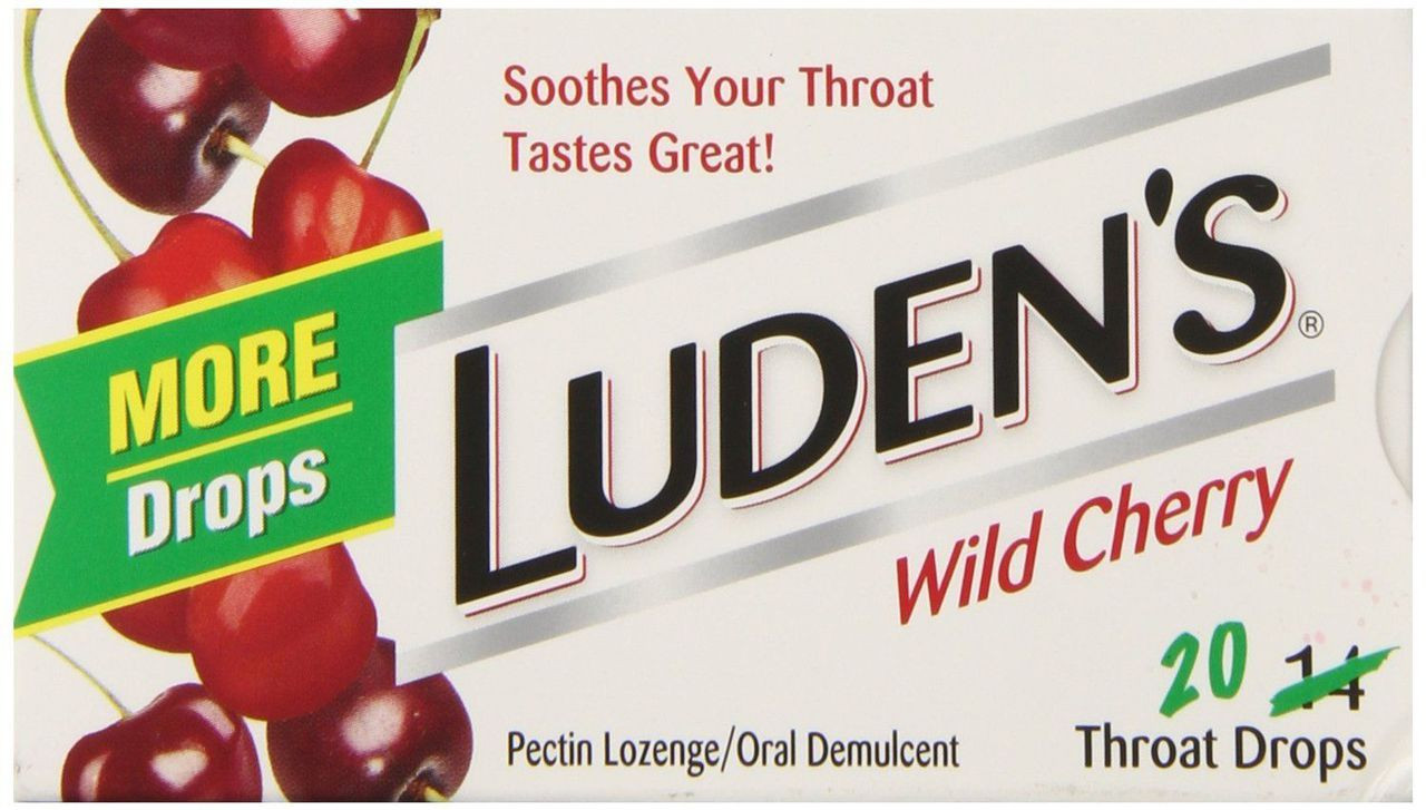 Luden's Throat Drops, Wild Cherry, 20 Drops