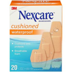 Nexcare Bandages, Cushioned Foam, Waterproof, Assorted