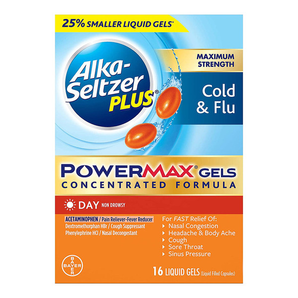 Alka-Seltzer Plus Power Max Liquid Gels Day