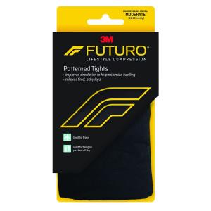 Futuro Pattern Tights Black - Medium