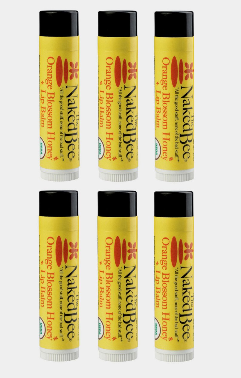 The Naked Bee Orange Blossom Honey USDA Organic Lip Balm