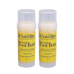 The Naked Bee Orange Blossom Honey Restoration Foot Balm 2 Oz