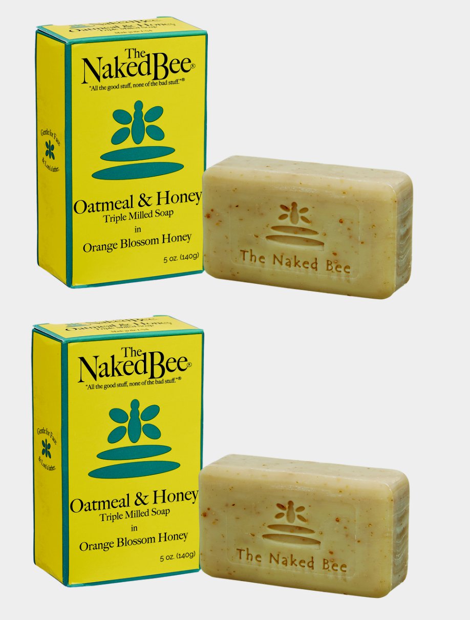 The Naked Bee Oatmeal & Honey Orange Blossom Triple Milled Soap 5 Oz - Nbso-lg