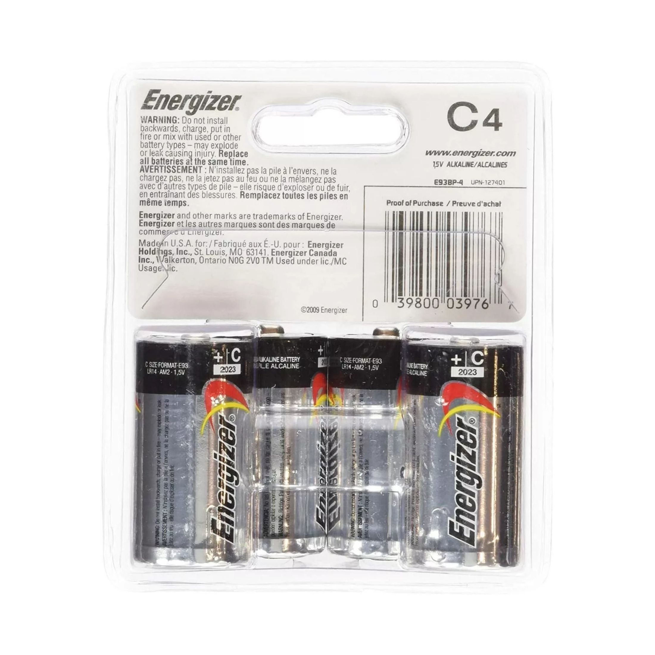 Energizer Max C Batteries - Alkaline Battery