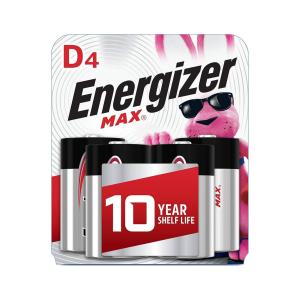 Energizer 4pk Max Alkaline D Cell Batteries