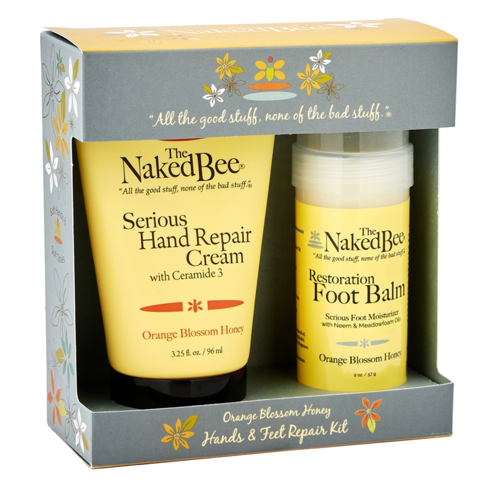 The Naked Bee Orange Blossom Honey Hand And Foot Repair Gift Set