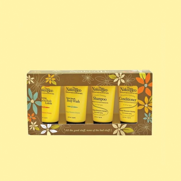 The Naked Bee Orange Blossom Honey Travel Kit