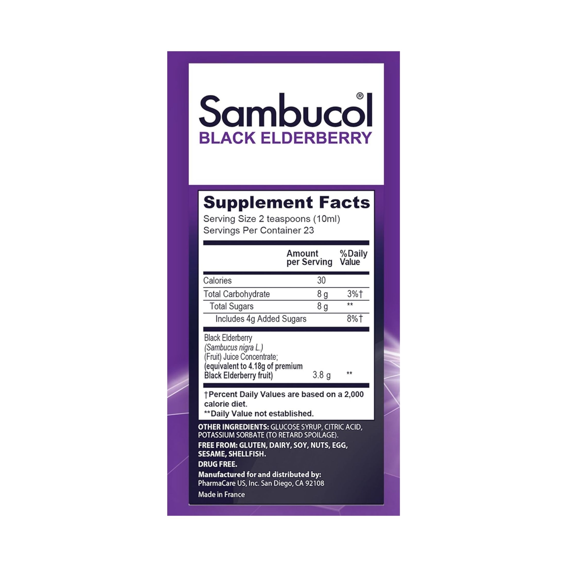 Sambucol Immune Syrup, Original Formula, 16,720 Mg, Black Elderberry 4 Fl Oz