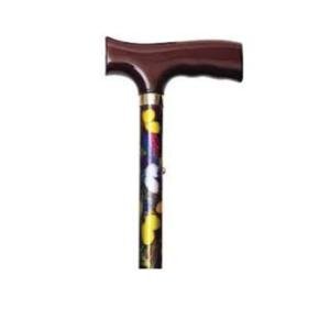 Alex Orthopedic Folding Travel Cane With Fritz Handle, Butterfly