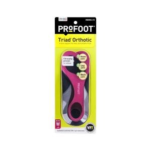 Profoot Triad Women's Orthotic Insoles Size 6-10 - Pair
