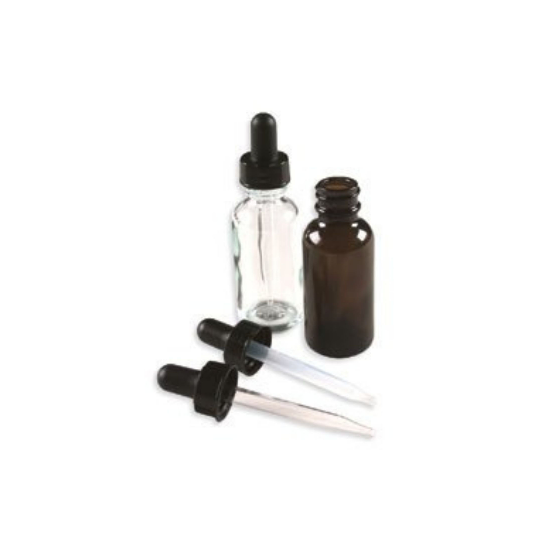 Ob Dropper Serv Glass Amber R 0.5 Oz 12X