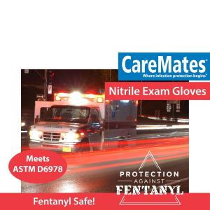 CareMates Vytrile Exam Latex Free Gloves, Small Gloves