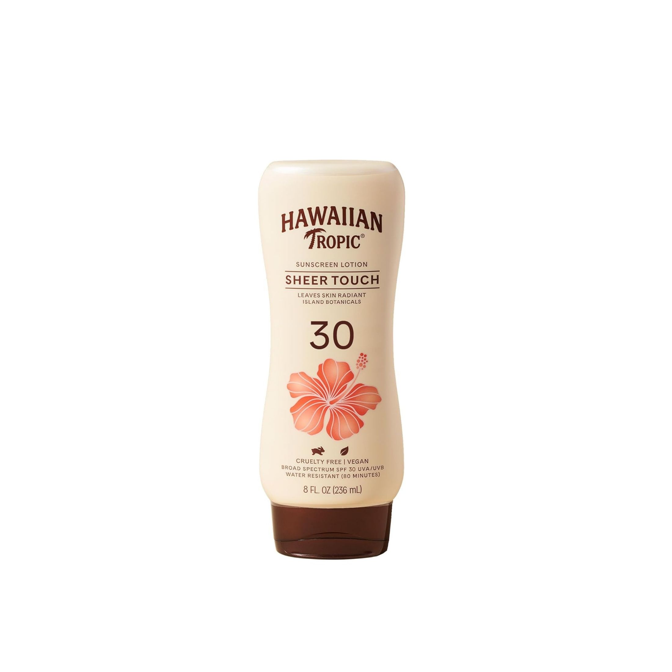 Hawaiian Tropic Sheer Touch Ultra Radiance Lotion Sunscreen Broad Spectrum SPF 30 - 8 Ounces