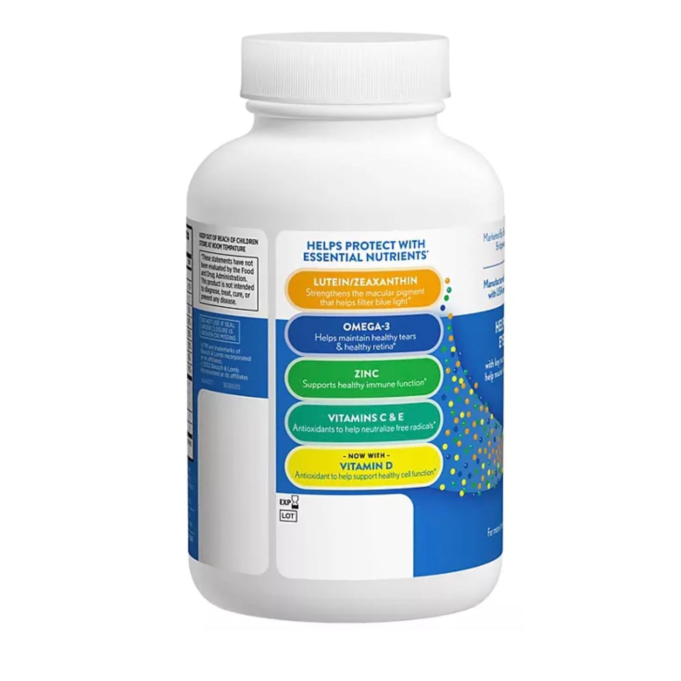 Ocuvite Bausch + Lomb Adult 50+ Eye Vitamin & Mineral Supplement Soft Gels