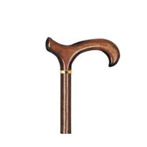 Alex Orthopedic Derby Handle Wood Cane - Brown Stain