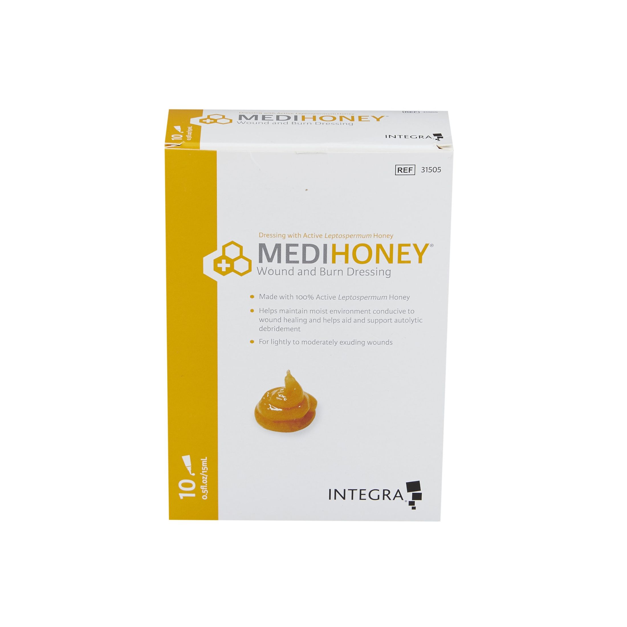 Derma Sciences, MediHoney Wound And Burn Dressing Paste 0.5 Oz Tube