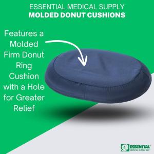 Essential Medical Supply Ring Cushion, 16 Inch Navy