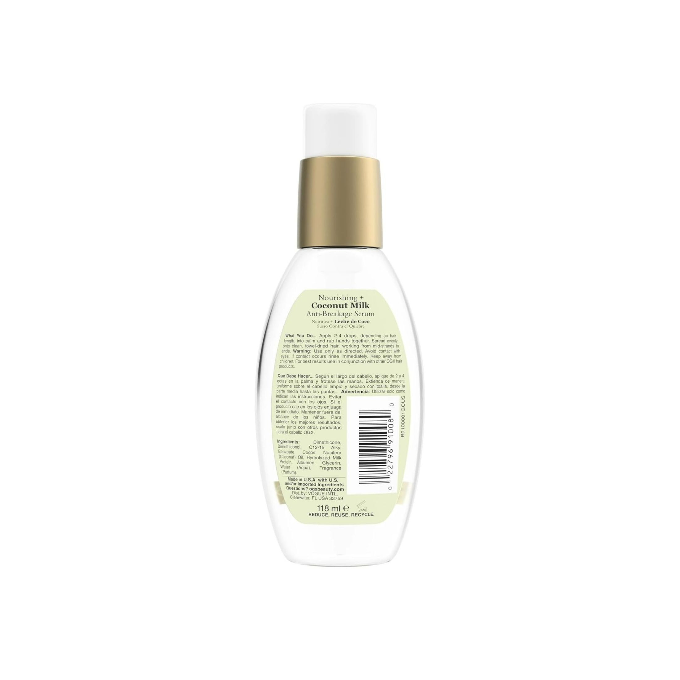 OGX Anti Breakage Serum, Nourishing + Coconut Milk 4 Fl Oz