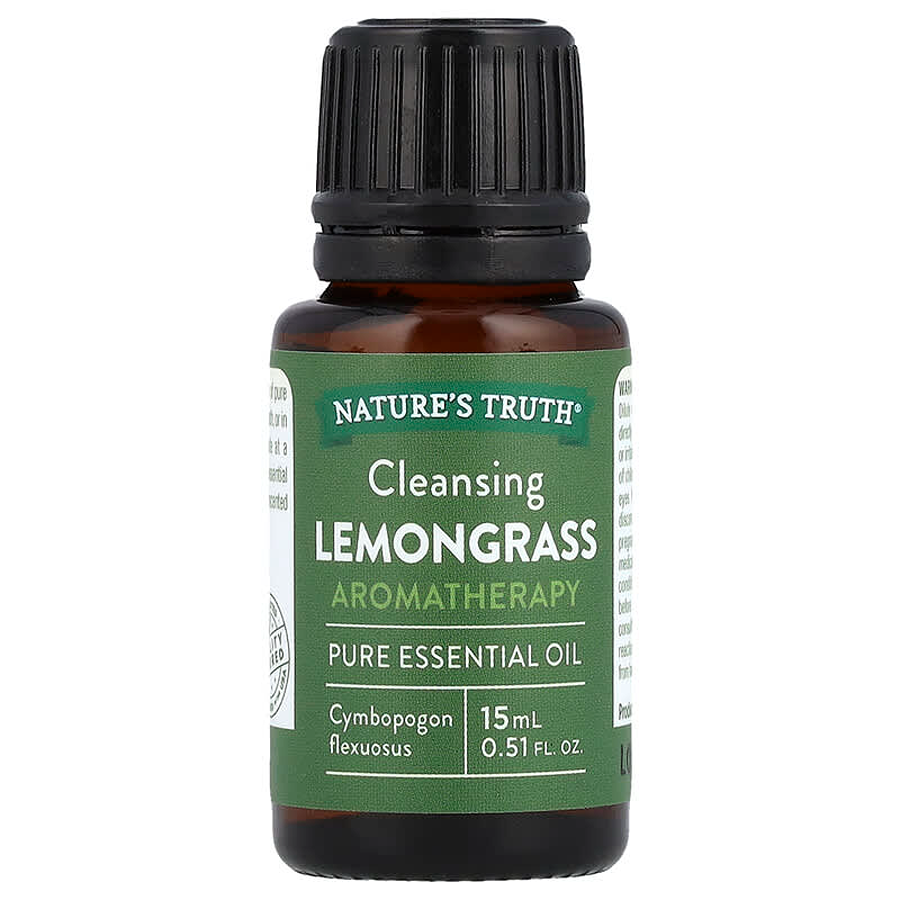 Nature's Truth Pure Essential Oil, Cleansing Lemongrass 0.51 Fl Oz