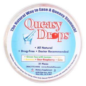 Three Lollies Queasy Drops, Container