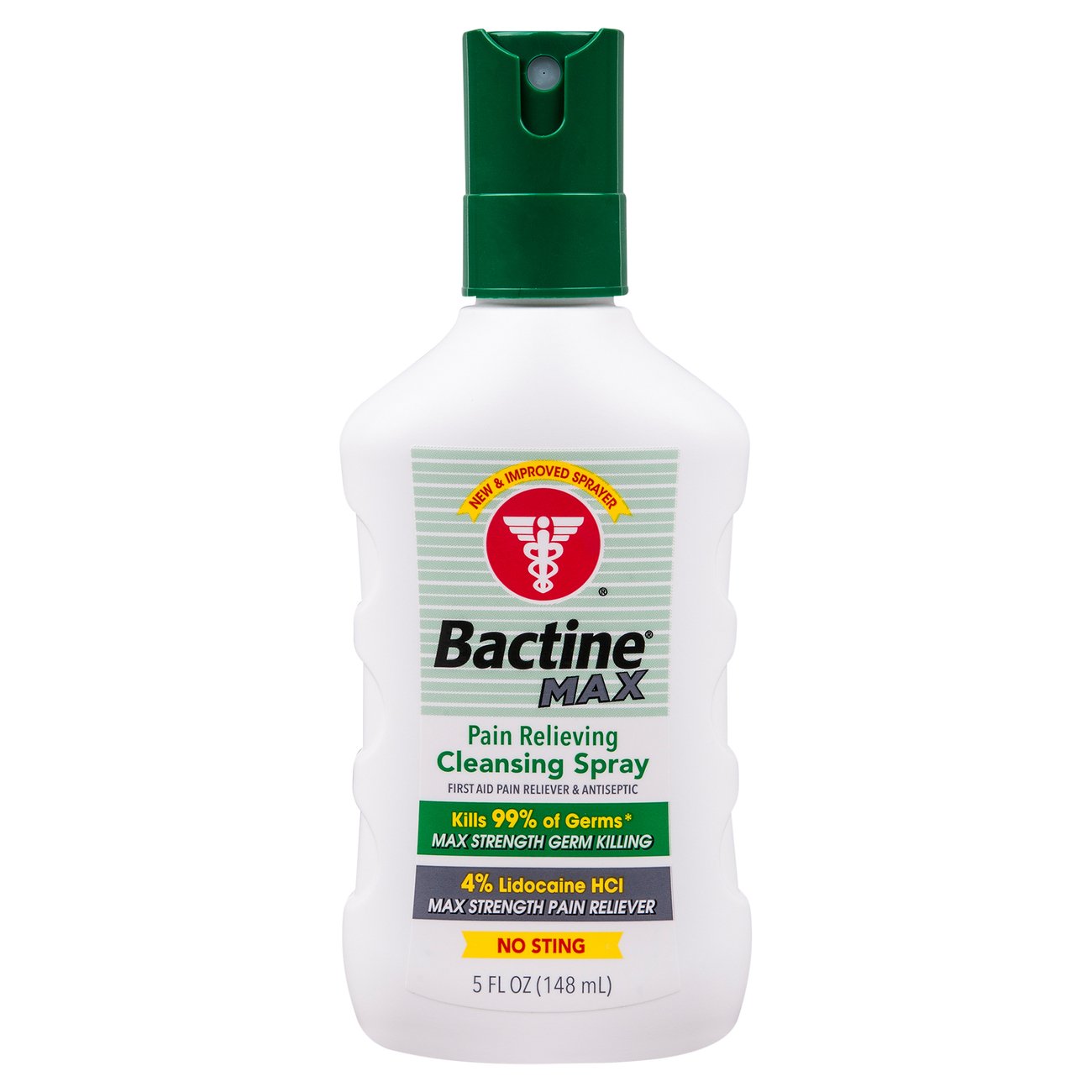 Bactine Max Cleansing Spray, Pain Relieving, 5 Fluid Ounce