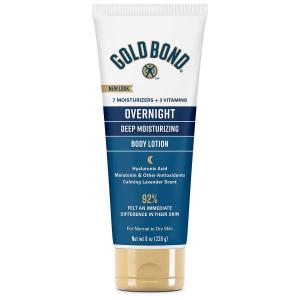 Gold Bond Body Lotion, Deep Moisturizing, Overnight - 8 Ounce