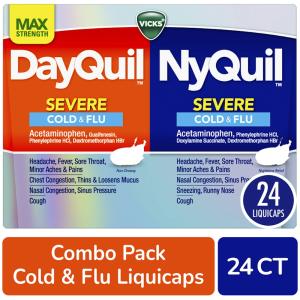 Vicks Cold & Flu, Severe, Max Strength, Liqui Caps
