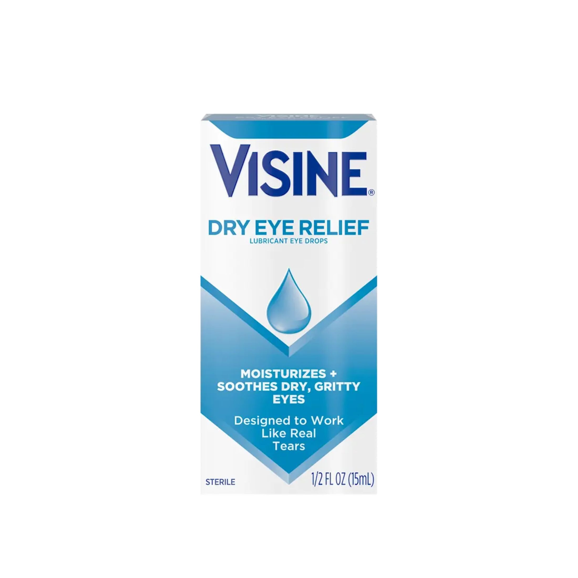 Visine Tears Dry Eye Relief 0.5 Fl Oz Box