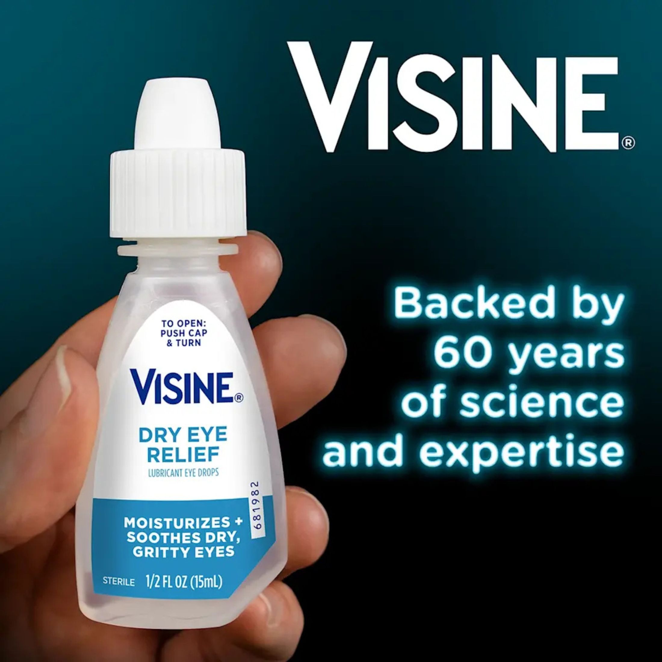 Visine Tears Dry Eye Relief 0.5 Fl Oz Box