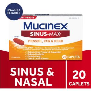 Mucinex Sinus Max Maximum Strength Pressure Pain & Cough Caplets