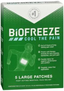 Biofreeze Menthol Pain Relief, Large Patches