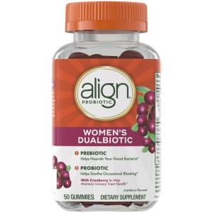 Align Women's Health Prebiotic + Probiotic Supplement Gummies Cranberry