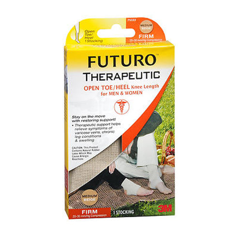 Futuro Therapeutic Open Toe - Heel Knee Length Stocking For Men & Women