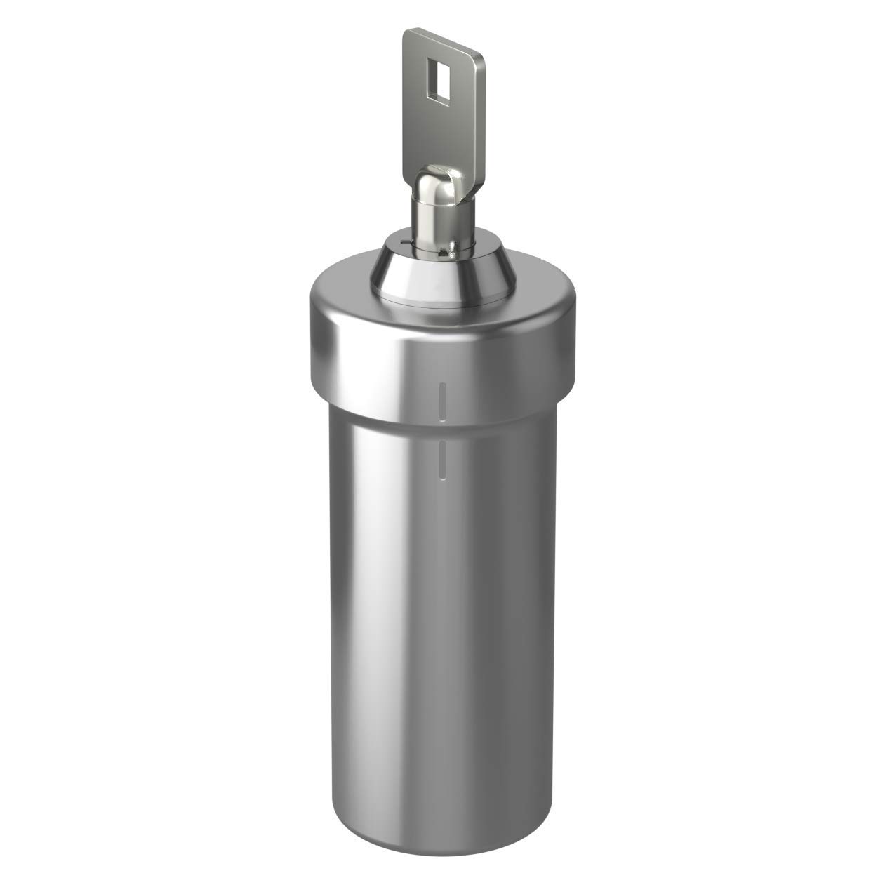 Ezy Dose | Pill Box And Medicine, Vitamin Container, Safe For Money Travel Items, Stainless Steel, 2 Keys With Lock Silver Large