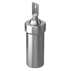 Ezy Dose | Pill Box And Medicine, Vitamin Container, Safe For Money Travel Items, Stainless Steel, 2 Keys With Lock Silver Large