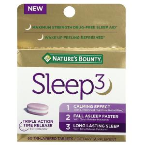 Nature's Bounty Sleep3 Melatonin Tablets - Tri-Layered, 10mg