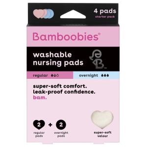 Bamboobies Washable Nursing Pads Combo Pack - 2 Pairs