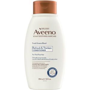 Aveeno Fresh Greens Blend Refresh And Thicken Conditioner, 12 Fl Oz