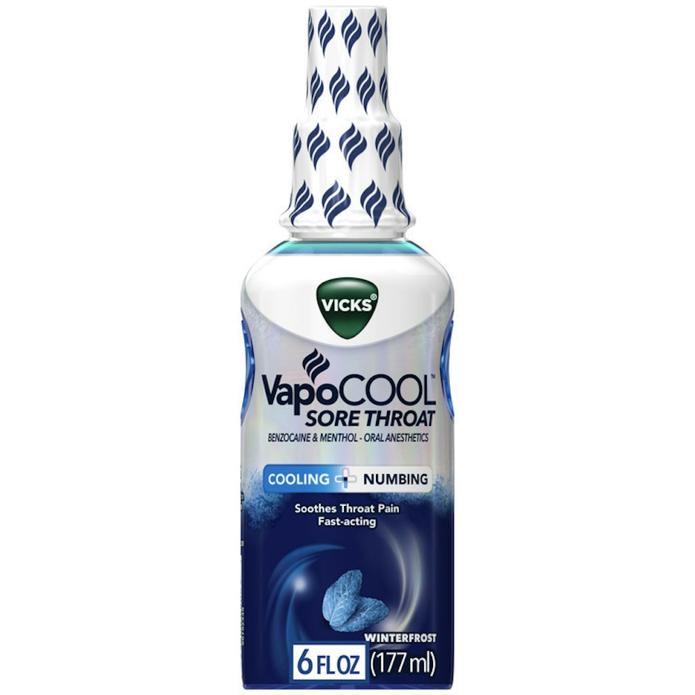 Vicks VapoCool Sore Throat Cooling And Numbing Winterfrost Spray 6 Fl Oz