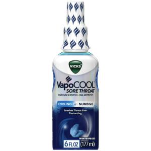 Vicks VapoCool Sore Throat Cooling And Numbing Winterfrost Spray 6 Fl Oz