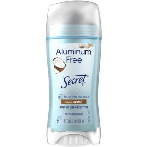 Secret Aluminum Free Deodorant For Women - Coconut - 2.4oz