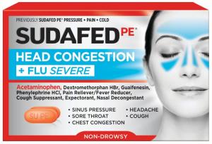 Sudafed PE Head Congestion + Flu Severe Tablets For Adults - 24ct